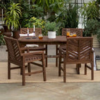 Middlebrook Hydaburg 5-Piece Acacia Extension Dining Set