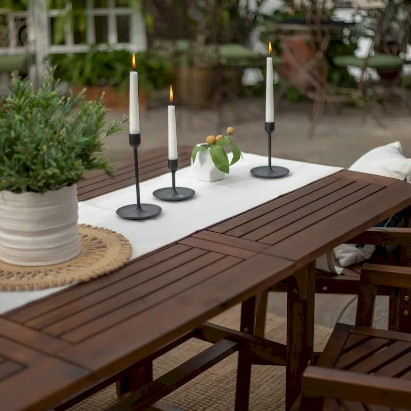 Middlebrook Hydaburg 5-Piece Acacia Extension Dining Set