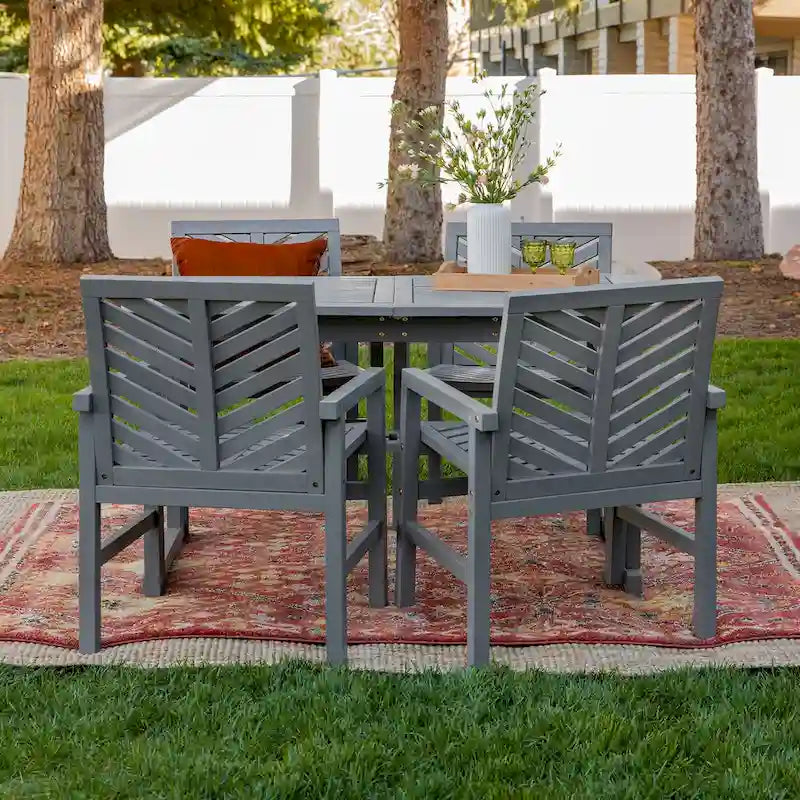 Middlebrook Hydaburg 5-Piece Acacia Extension Dining Set