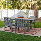 Middlebrook Hydaburg 5-Piece Acacia Extension Dining Set