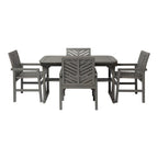 Middlebrook Hydaburg 5-Piece Acacia Extension Dining Set