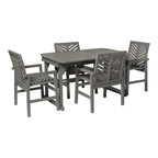 Middlebrook Hydaburg 5-Piece Acacia Extension Dining Set