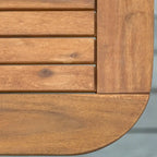 Middlebrook Hydaburg 5-Piece Acacia Extension Dining Set