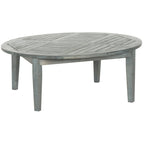 SAFAVIEH Outdoor Living Colfax Brown Acacia Wood 5-piece Beige Cushion Patio Set - Ash Grey/Beige - 35 W x 35 D x 14 H