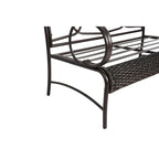 4 Piece Outdoor Patio Furniture Sets, Wicker Conversation Set for Porch Deck, Rattan Sofa Chair with Cushion