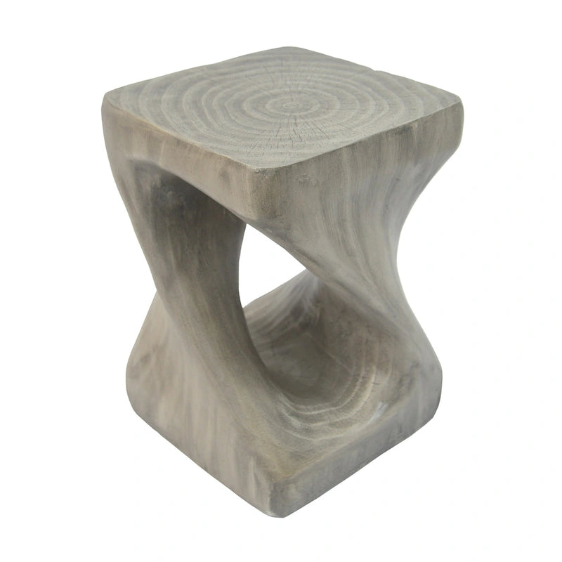 Christopher Knight Home - Stella Twisted Spiral Wood Grain Side Table