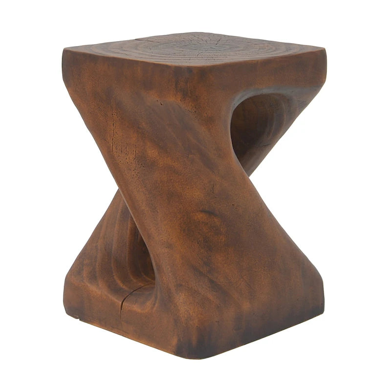 Christopher Knight Home - Stella Twisted Spiral Wood Grain Side Table