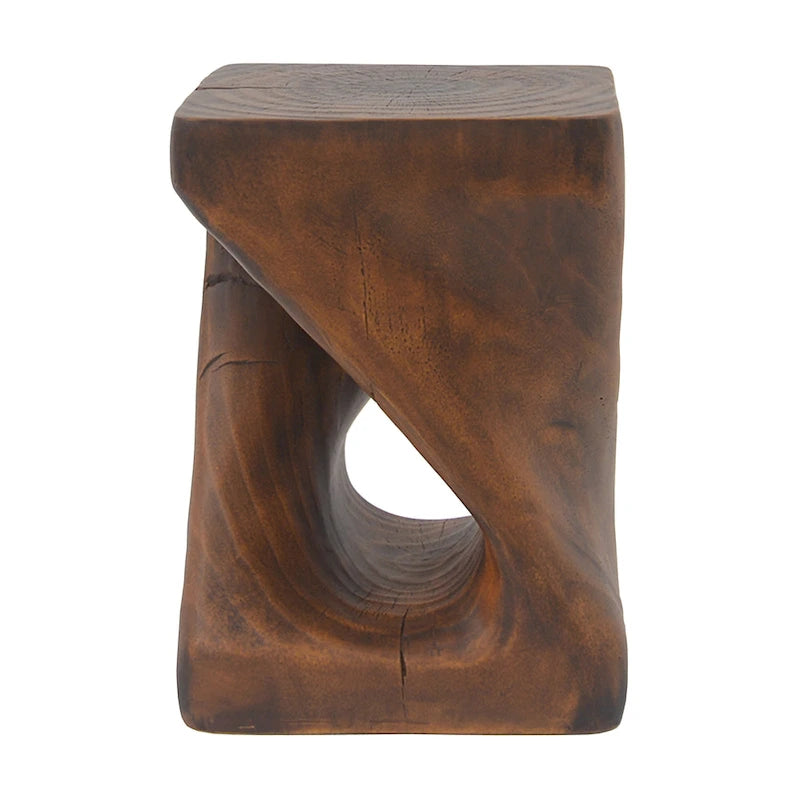 Christopher Knight Home - Stella Twisted Spiral Wood Grain Side Table