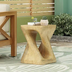 Christopher Knight Home - Stella Twisted Spiral Wood Grain Side Table