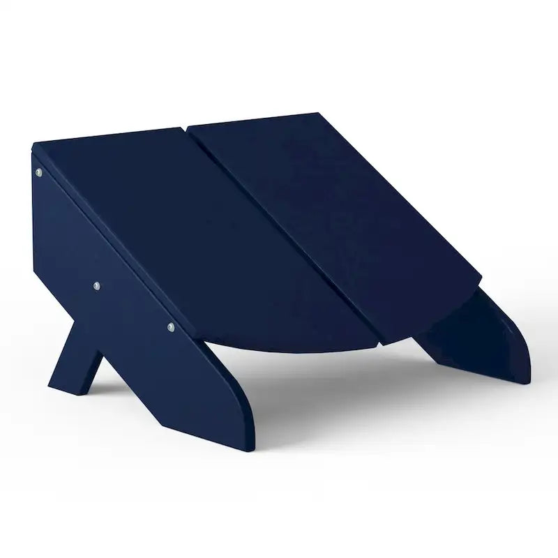 Polytrends Coastin Modern Poly Adirondack Chair With Ottoman (Set of 2)