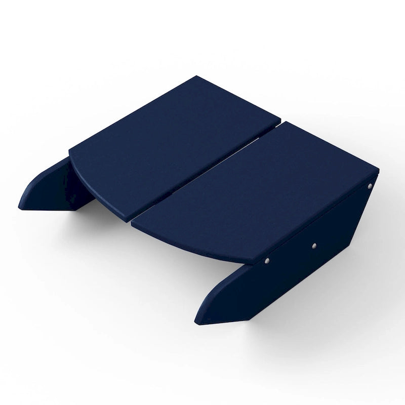 Polytrends Coastin Modern Poly Adirondack Chair With Ottoman (Set of 2)