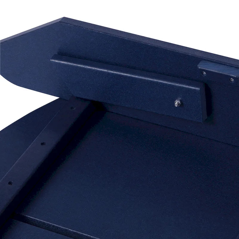 Polytrends Coastin Modern Poly Adirondack Chair With Ottoman (Set of 2)