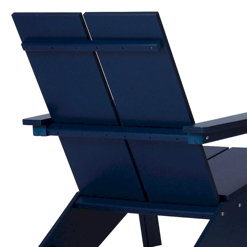 Polytrends Coastin Modern Poly Adirondack Chair With Ottoman (Set of 2)