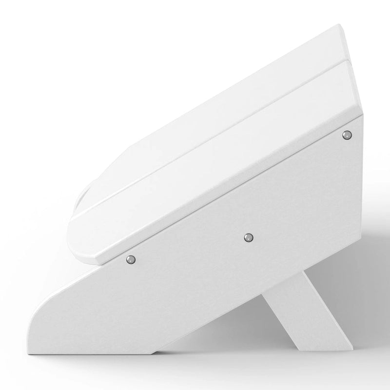 Polytrends Coastin Modern Poly Adirondack Chair With Ottoman (Set of 2)