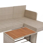 3PCS Ptaio Wicker Sectional Sofa Set