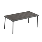 Roomfitters 4-Piece Outdoor Metal Patio Sofa Set with Cushions, Deep Seating Furniture for Garden or Balcony, Grey
