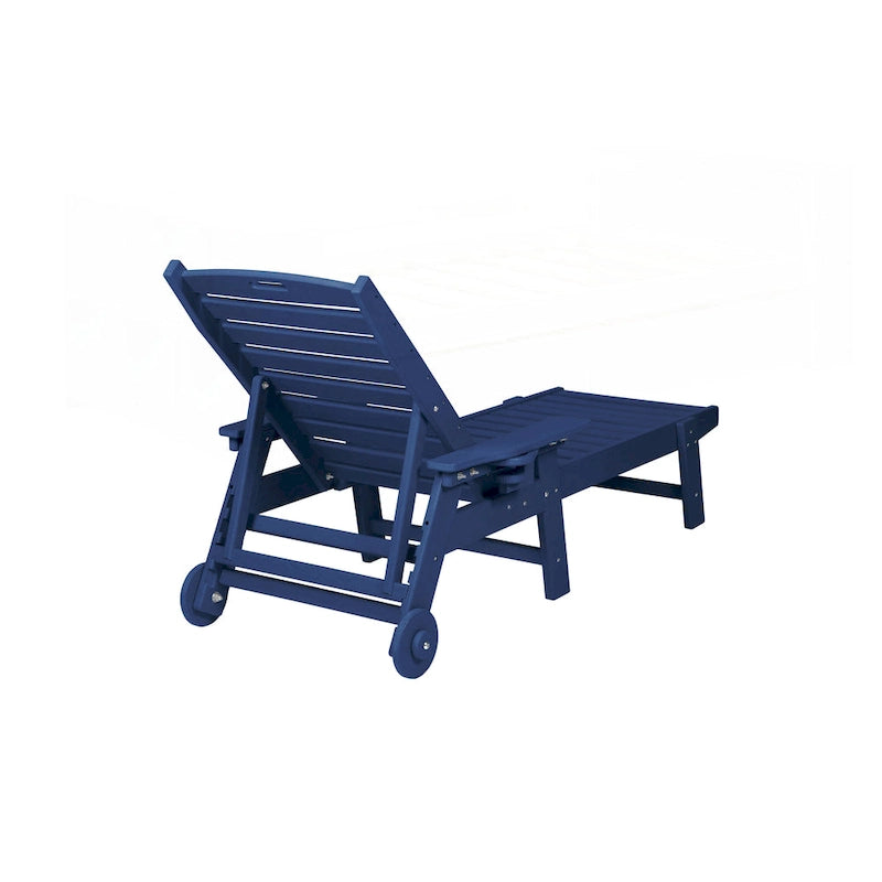 3-Piece Oversized Chaise Lounge Chair Set with Wood Texture