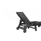 3-Piece Oversized Chaise Lounge Chair Set with Wood Texture
