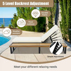 Outdoor Chaise Lounge Chair Set of 2