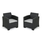 Wicker Club Chairs