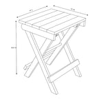 San Juan Fully Assembled All-Weather Recycled HDPE Outdoor Folding Bistro table