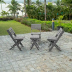 San Juan Fully Assembled All-Weather Recycled HDPE Outdoor Folding Bistro table