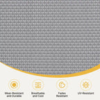 Yaheetech Adjustable Outdoor Folding Tanning Chair with 5 Back Position