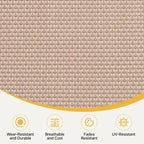 Yaheetech Adjustable Outdoor Folding Tanning Chair with 5 Back Position