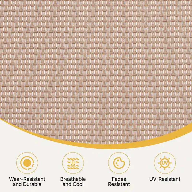 Yaheetech Adjustable Outdoor Folding Tanning Chair with 5 Back Position