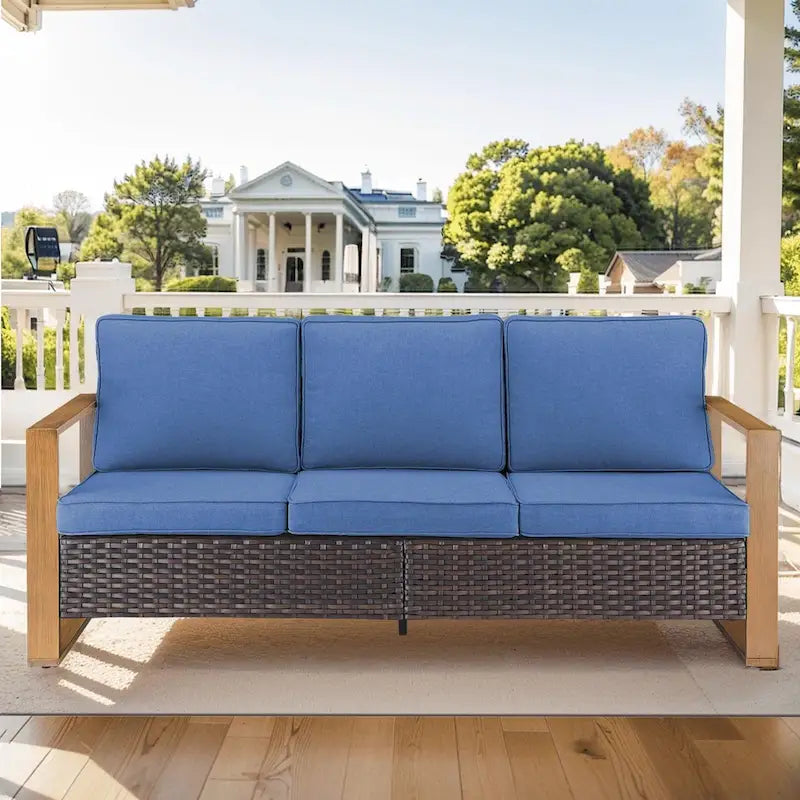 High Back Outdoor Furniture with Thick Cushion