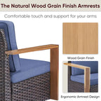 High Back Outdoor Furniture with Thick Cushion