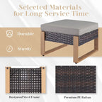 High Back Outdoor Furniture with Thick Cushion