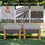 High Back Outdoor Furniture with Thick Cushion