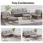 High Back Outdoor Furniture with Thick Cushion