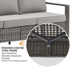 High Back Outdoor Furniture with Thick Cushion