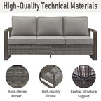 High Back Outdoor Furniture with Thick Cushion