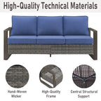 High Back Outdoor Furniture with Thick Cushion