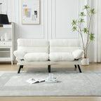 Living Room Sofa with thick cushion, Sofa Bed, Sleeper Sofa with Metal feet, Bedroom Furniture