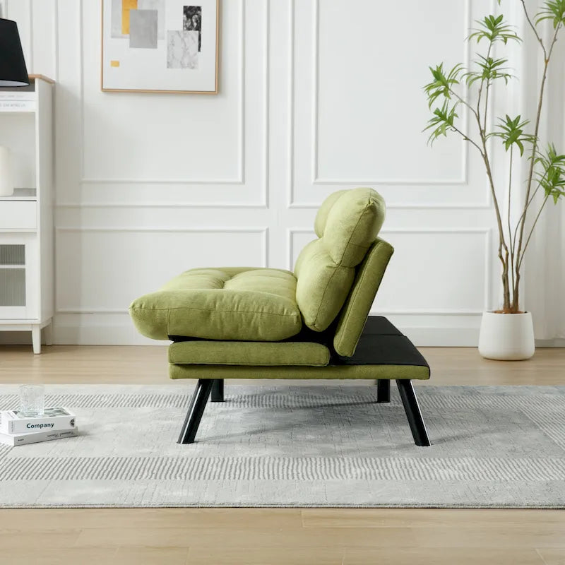 Living Room Sofa with thick cushion, Sofa Bed, Sleeper Sofa with Metal feet, Bedroom Furniture