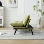 Living Room Sofa with thick cushion, Sofa Bed, Sleeper Sofa with Metal feet, Bedroom Furniture