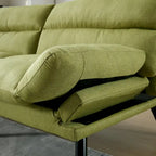 Living Room Sofa with thick cushion, Sofa Bed, Sleeper Sofa with Metal feet, Bedroom Furniture