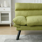 Living Room Sofa with thick cushion, Sofa Bed, Sleeper Sofa with Metal feet, Bedroom Furniture