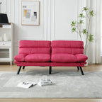 Living Room Sofa with thick cushion, Sofa Bed, Sleeper Sofa with Metal feet, Bedroom Furniture