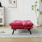 Living Room Sofa with thick cushion, Sofa Bed, Sleeper Sofa with Metal feet, Bedroom Furniture