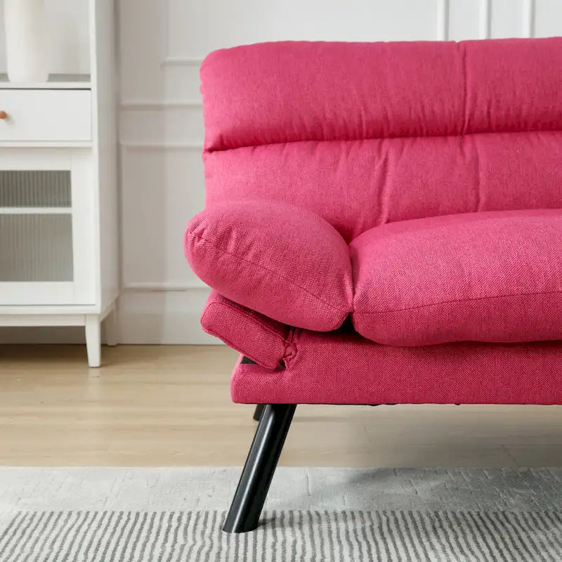 Living Room Sofa with thick cushion, Sofa Bed, Sleeper Sofa with Metal feet, Bedroom Furniture