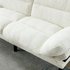 Living Room Sofa with thick cushion, Sofa Bed, Sleeper Sofa with Metal feet, Bedroom Furniture