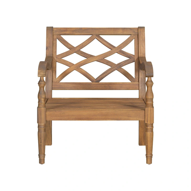 Christopher Knight Home- Jasie Acacia Wood Outdoor Club Chair