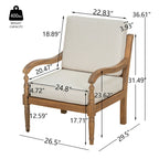 Christopher Knight Home- Jasie Acacia Wood Outdoor Club Chair