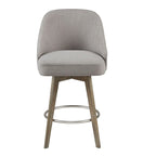 Bar Stool with 360 Degree Swivel Seat For Dining Room, Coffee Shop
