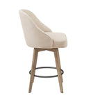 Bar Stool with 360 Degree Swivel Seat For Dining Room, Coffee Shop